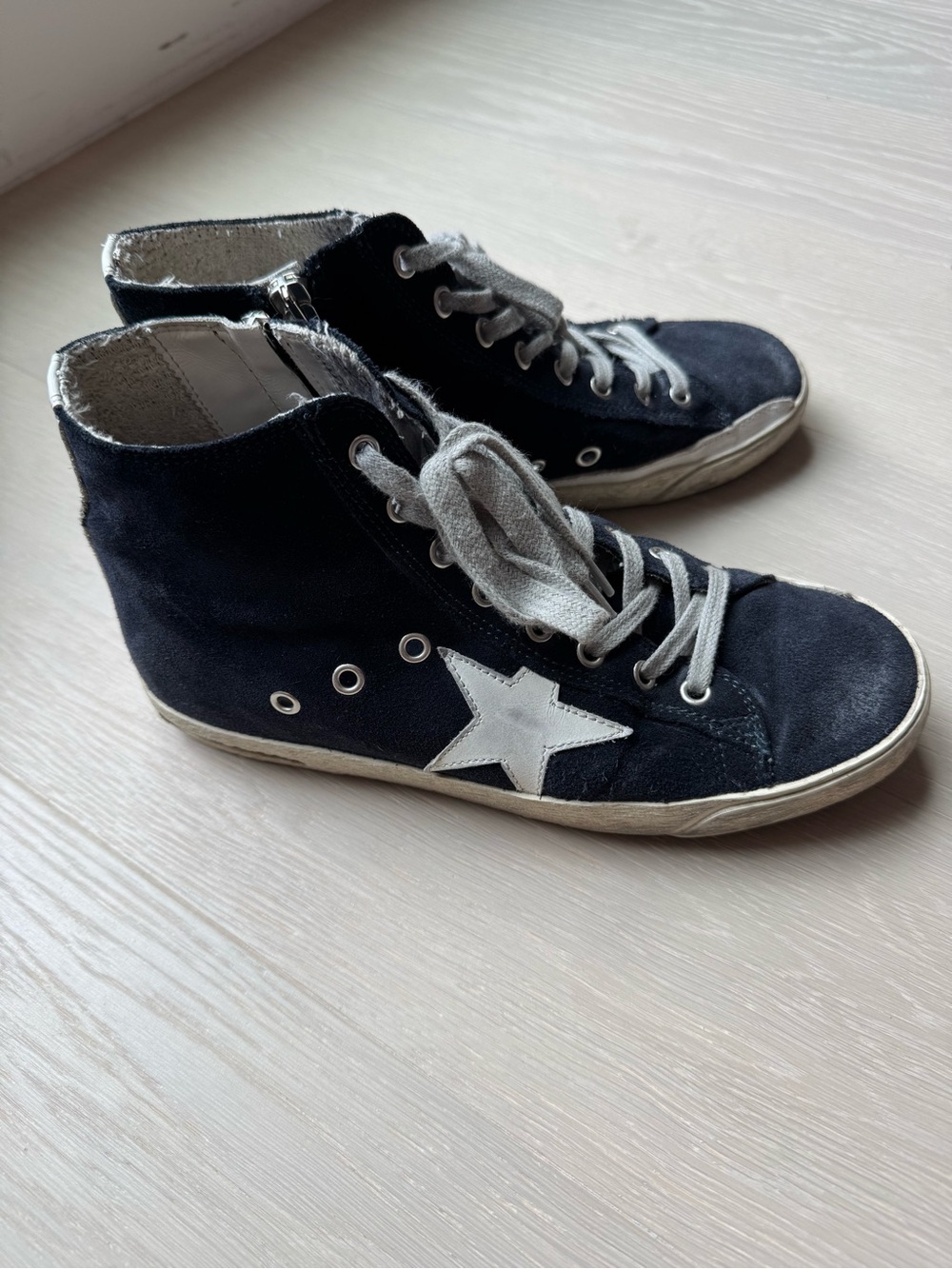 Golden Goose Francy suede high tops, Navy